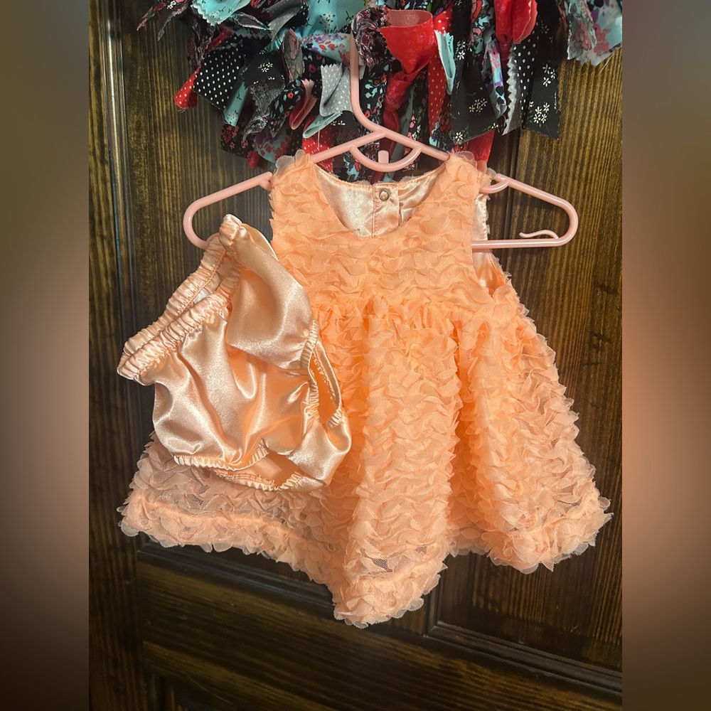 0-3 months dress with diaper cover